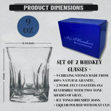 Load image into Gallery viewer, Whiskey Glasses 9oz Premium Scotch Glasses Set of 2 - Old Fashioned Whiskey
