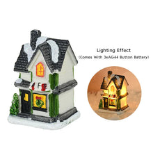 Load image into Gallery viewer, DecorBites™ Wooden LED Light House Christmas Decorations
